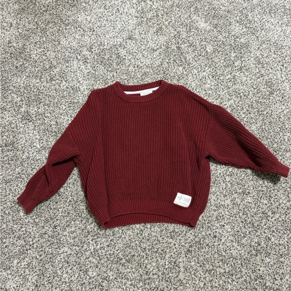 BABY BARN Toddler Burgundy Sweater 3T - Picture 1 of 4